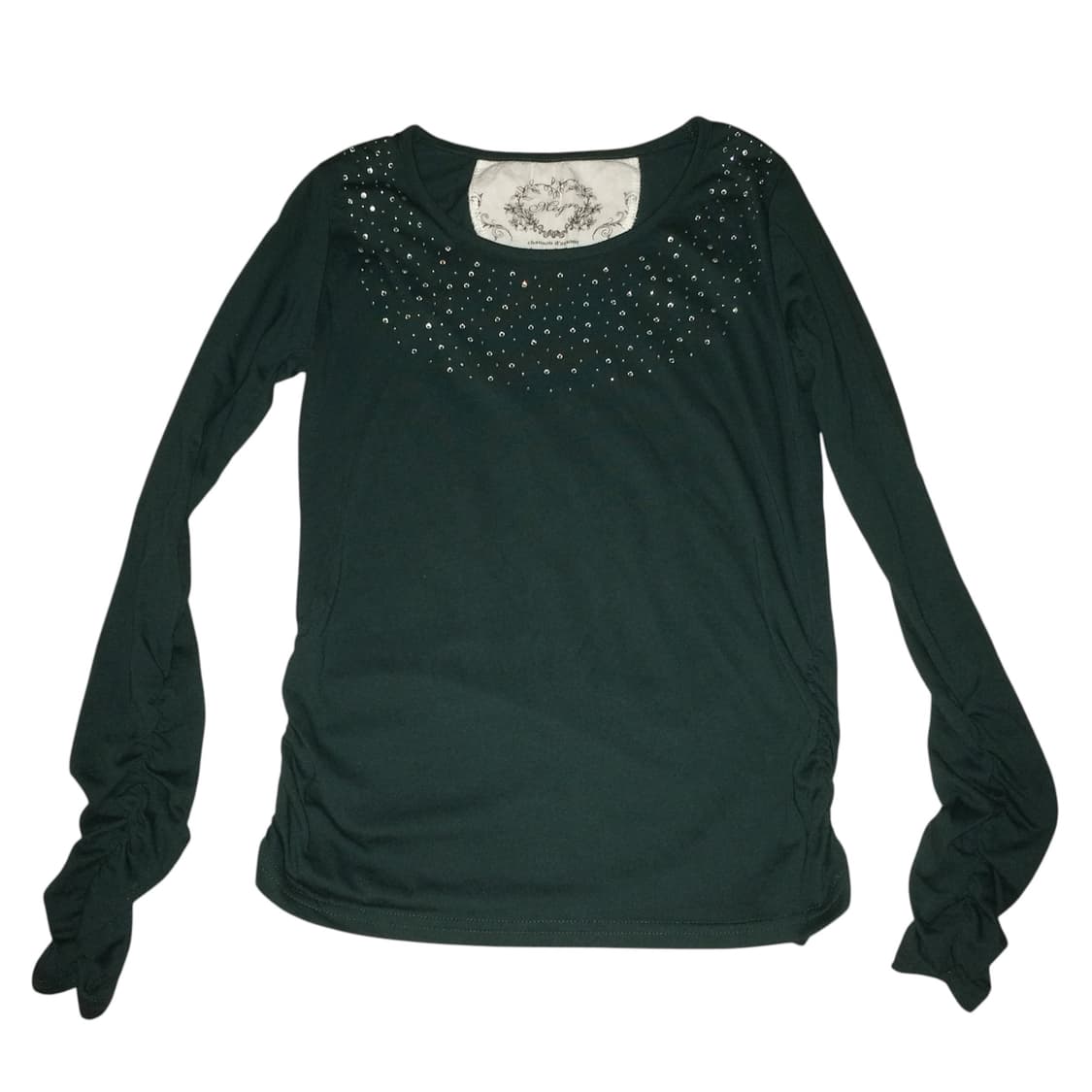 큐빅 셔링 탑 갸루 펑크 y2k 상품이미지1