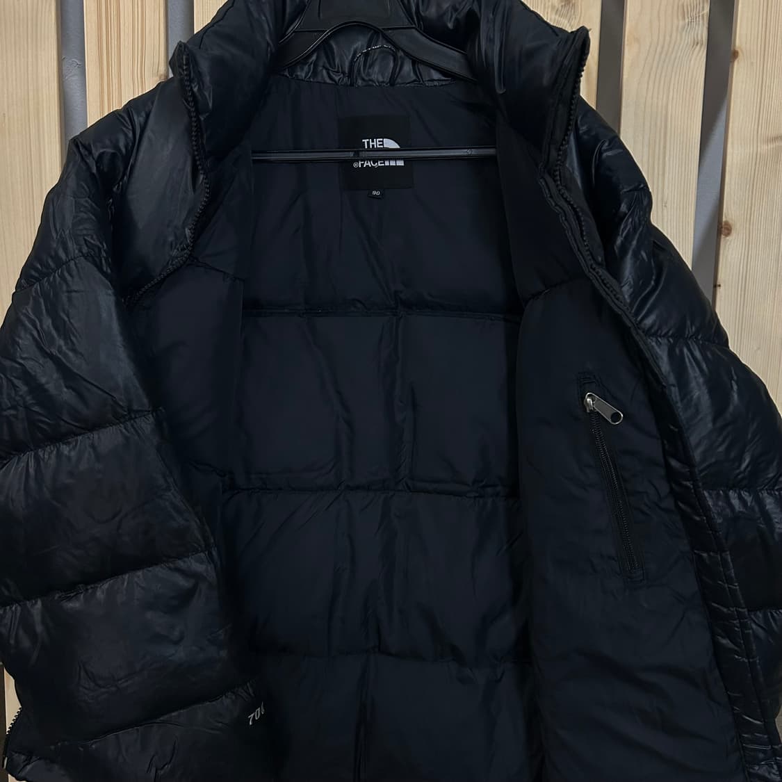  (90) 구 노스페이스 눕시 700 패딩 유광 블랙 상품이미지6