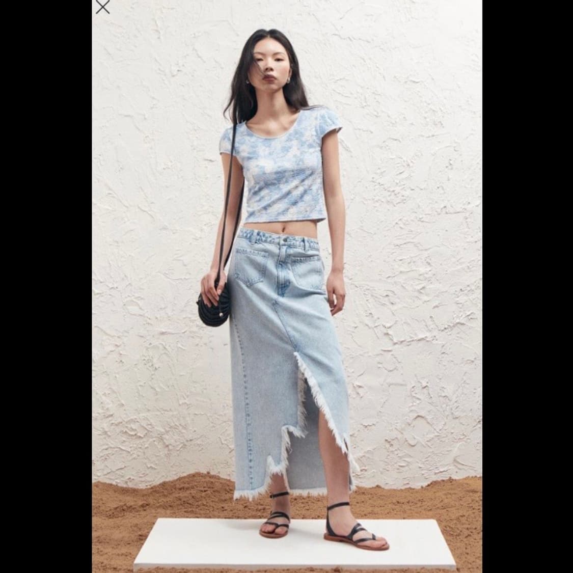 h&m 에이치앤엠 텍스처 저지 탑 (새상품) 상품이미지6