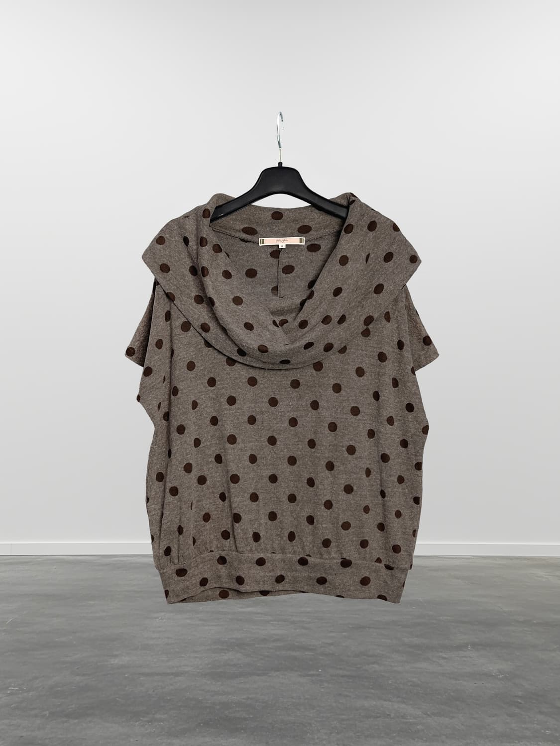 PINK ADOBE 도트 반팔 니트 상품이미지1