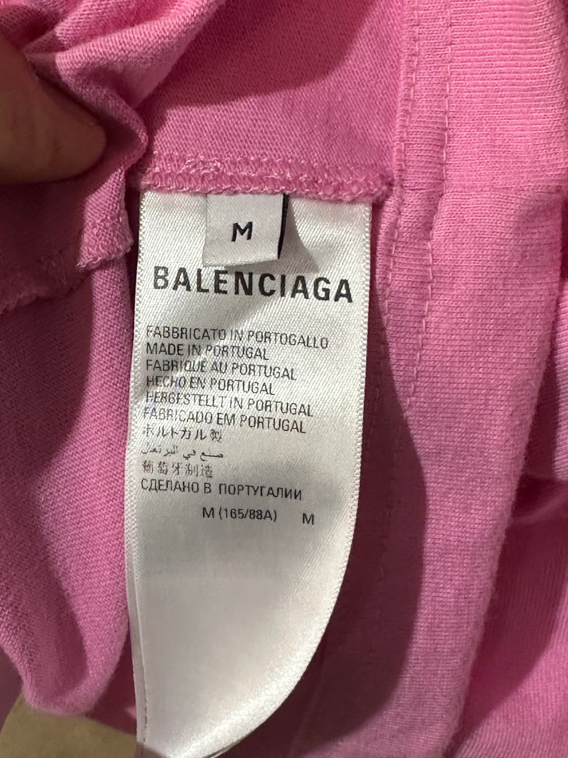 발렌시아가 핸드 드로잉 로고 반팔 상품이미지5