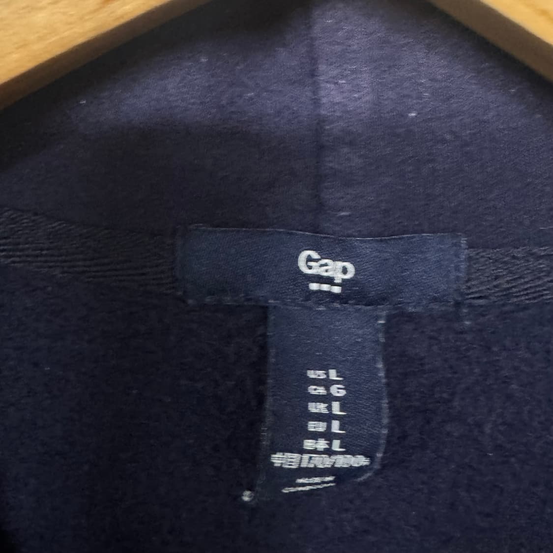 갭 로고 후드집업 상품이미지3