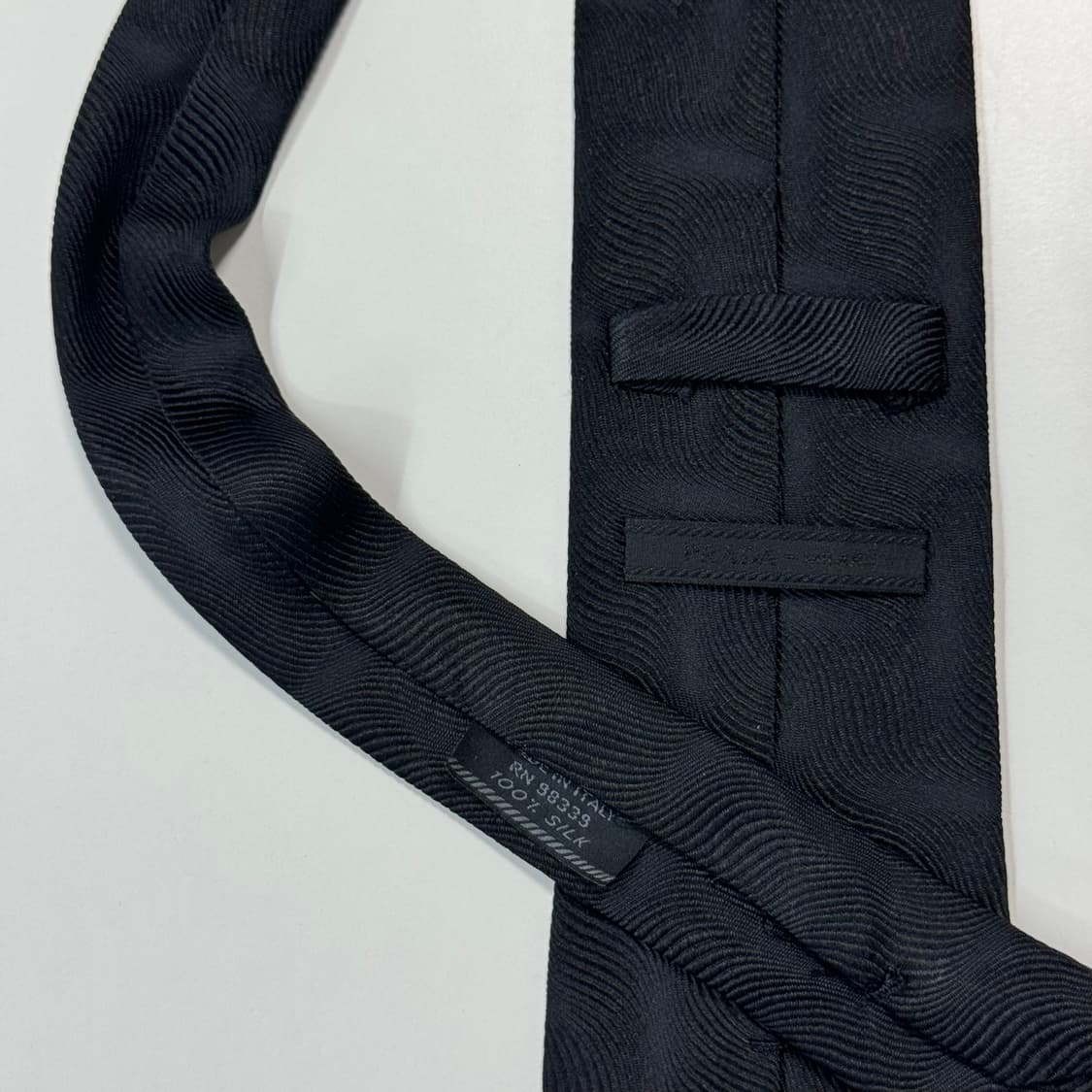 프라다 (PRADA) 명품 정품 블랙넥타이 8.2cm 상품이미지6