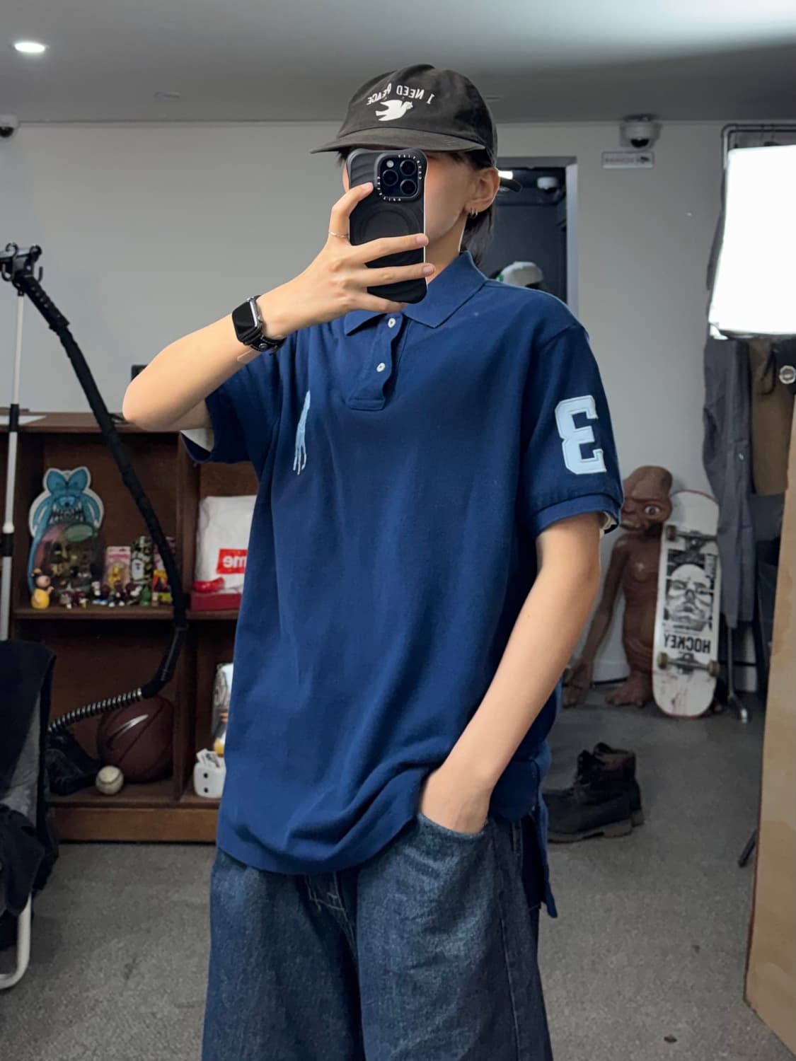 폴로 랄프로렌 빅포니 카라티 네이비 상품이미지6