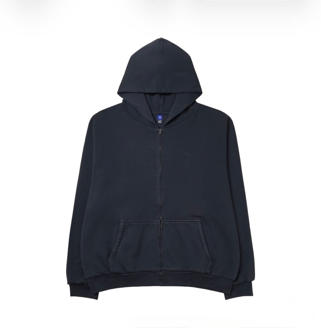 이지갭 YEEZYGAP 끈없 후드집업 XXL 네이비 상품이미지1