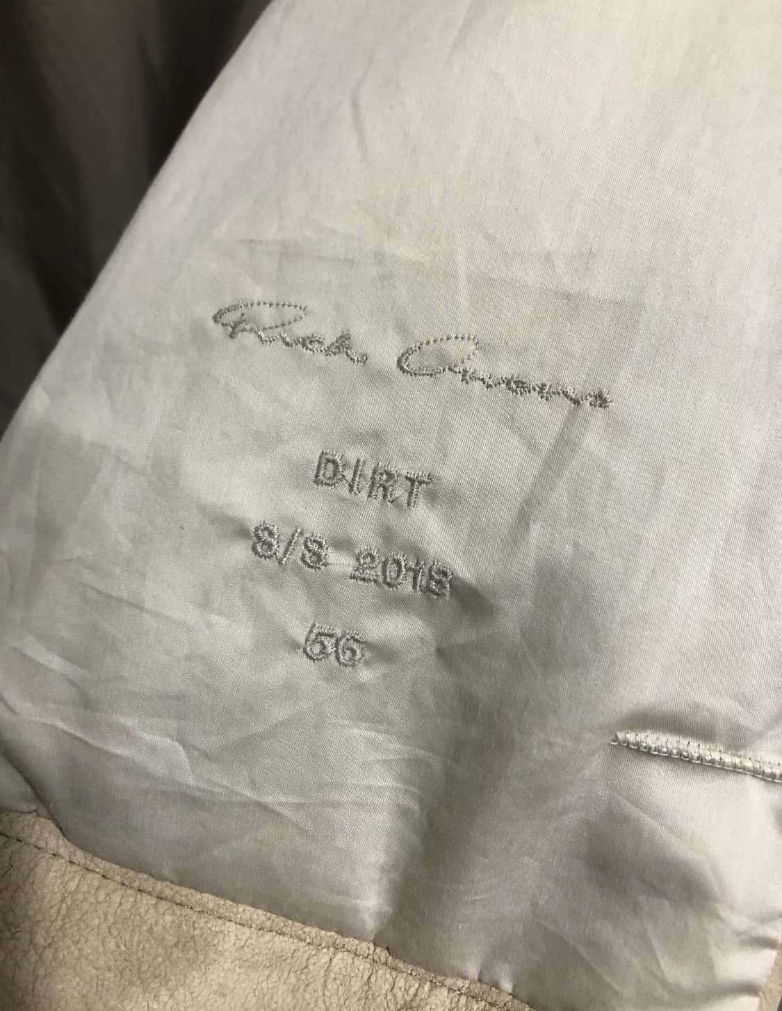 릭오웬스 디스트레스 레더 스쿠지 자켓 상품이미지4