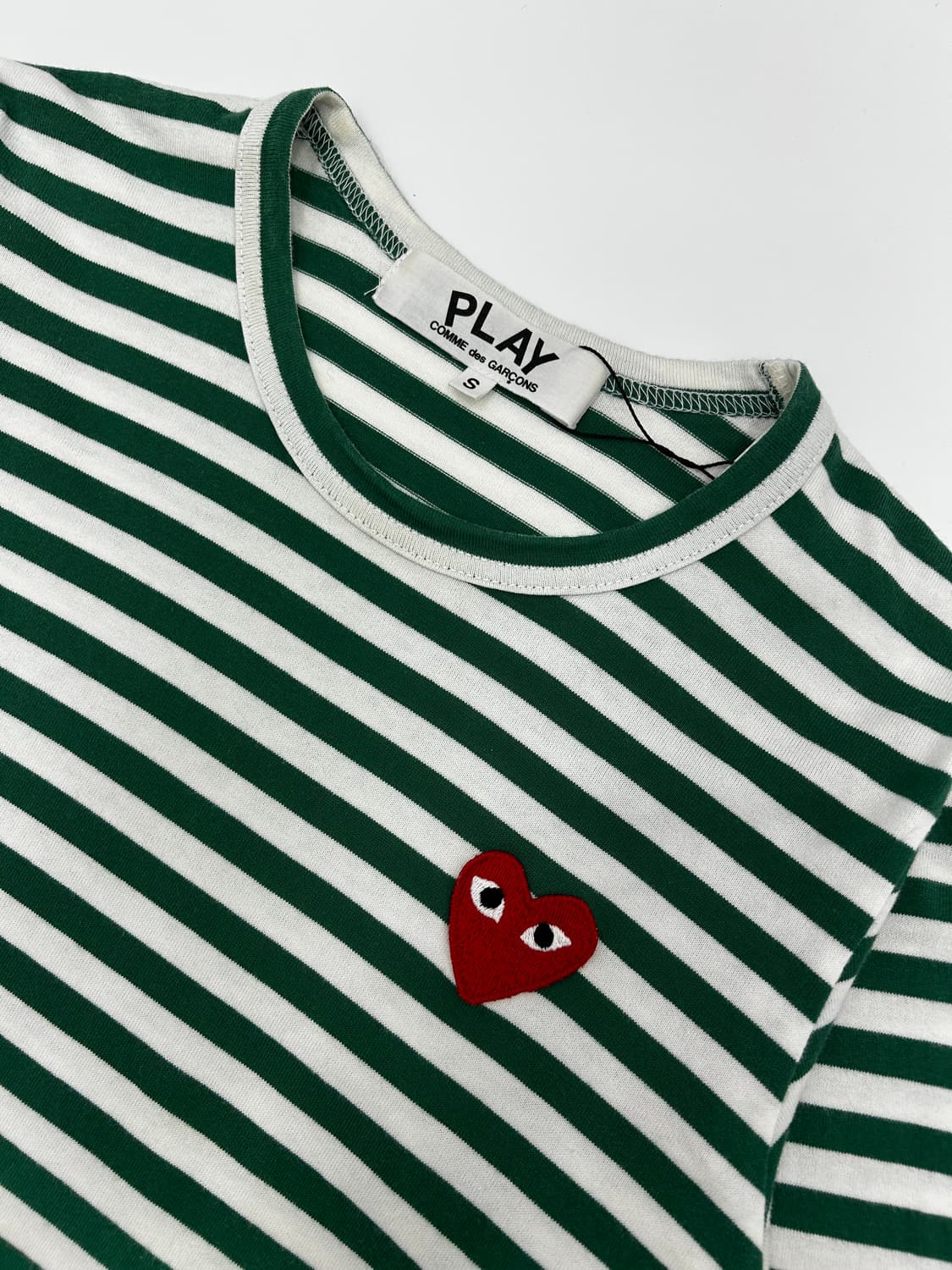 꼼데가르송 그린 보더티 상품이미지2