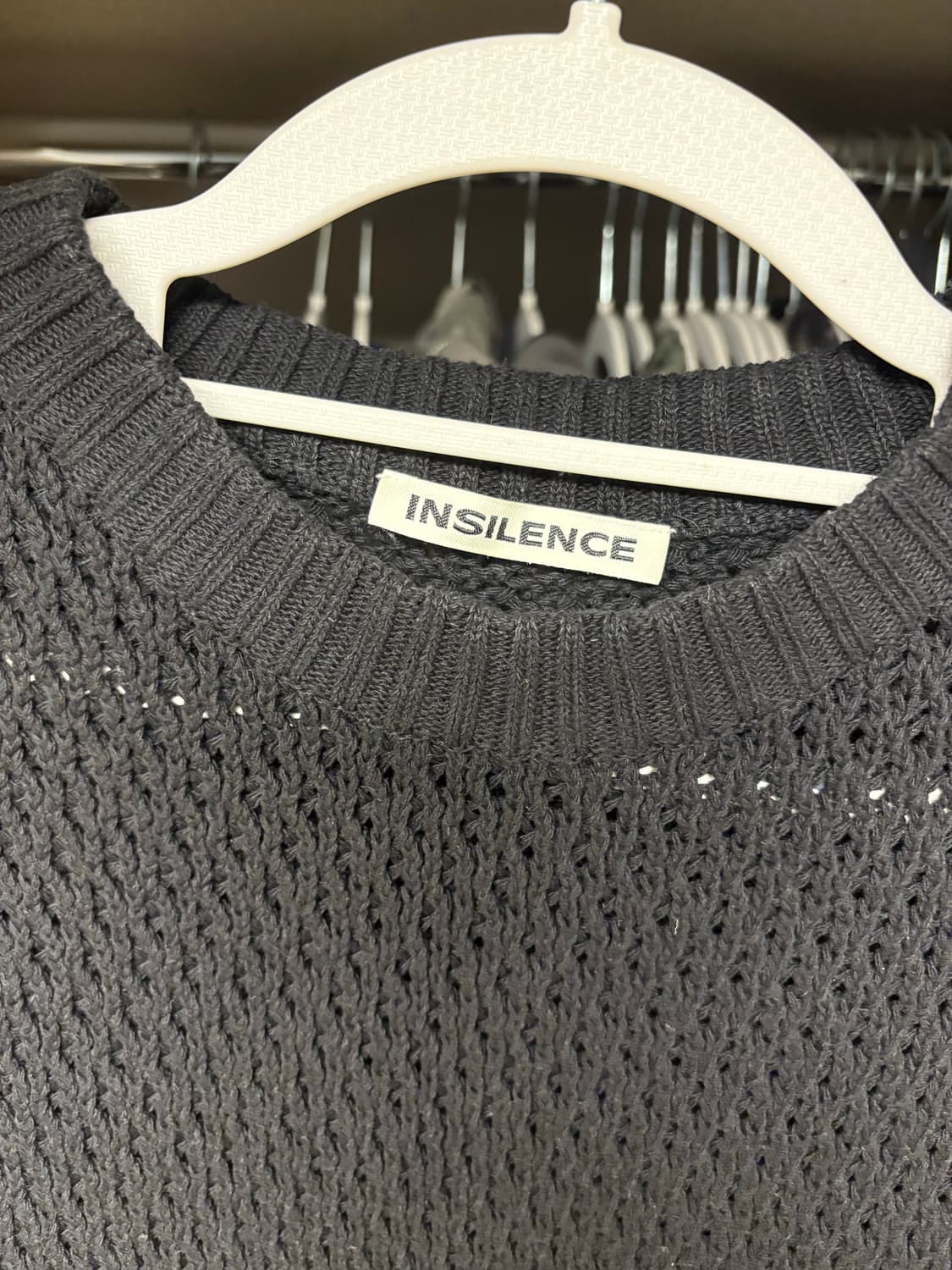 인사일러스 반팔 니트 스웨터 블랙 m사이즈 상품이미지3