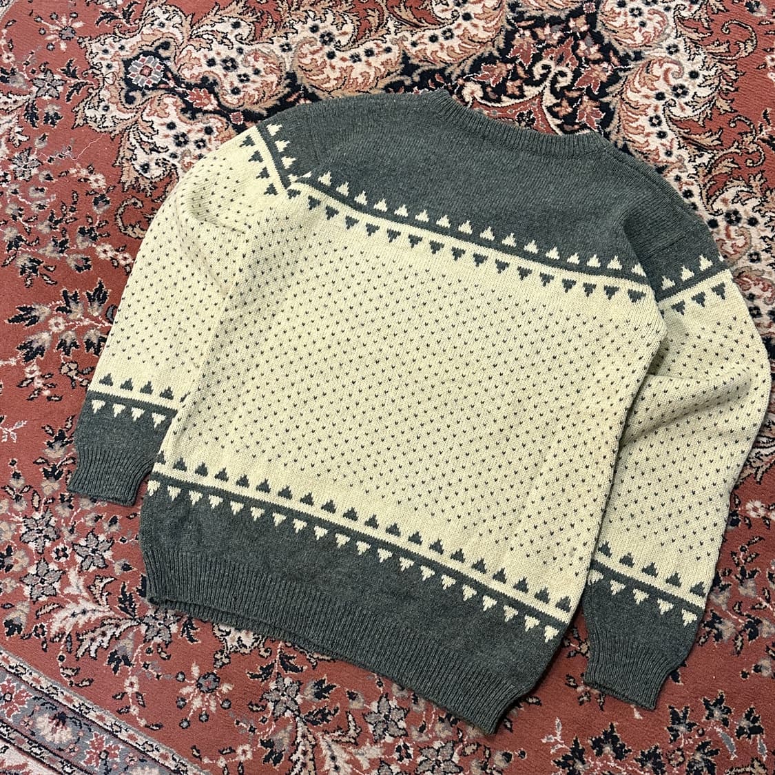 발렌티노 노르딕 페어아일 울 니트 스웨터 (M-L) 상품이미지2