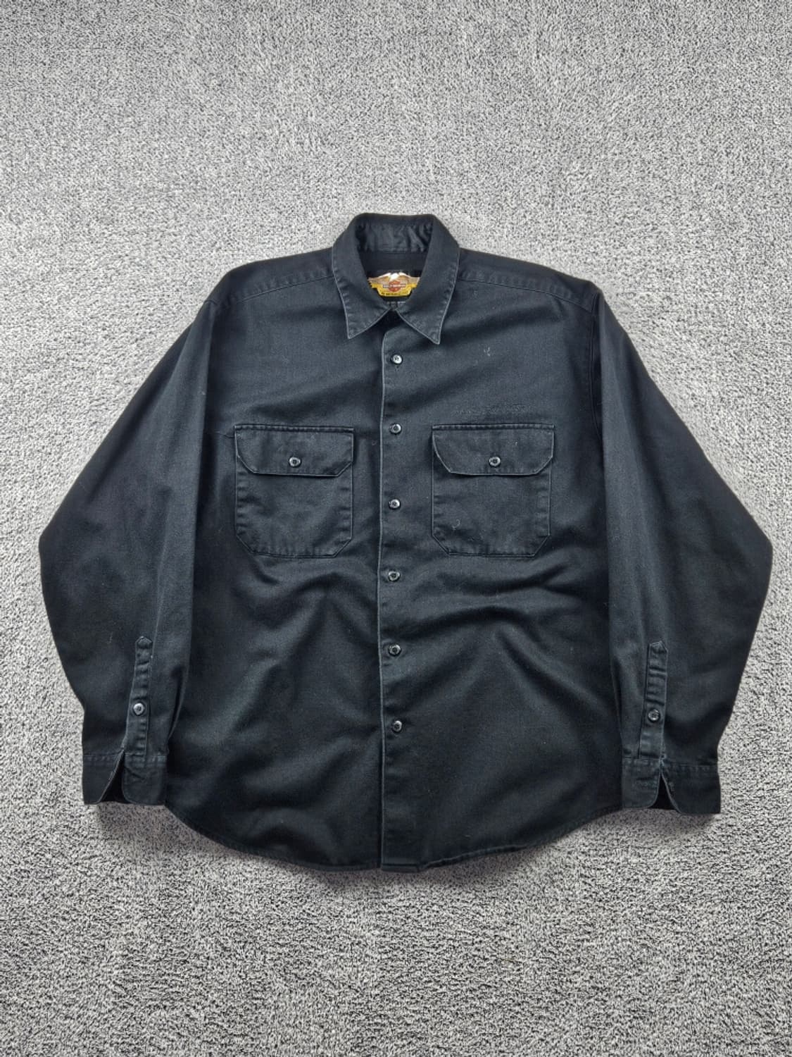 할리 데이비슨 포켓 베이직 코튼 바이커 셔츠 ( L ) / 10716 상품이미지2
