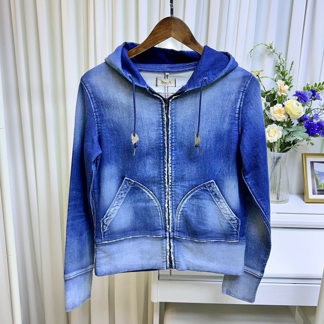 YANUK 데님 후드집업 상품이미지1