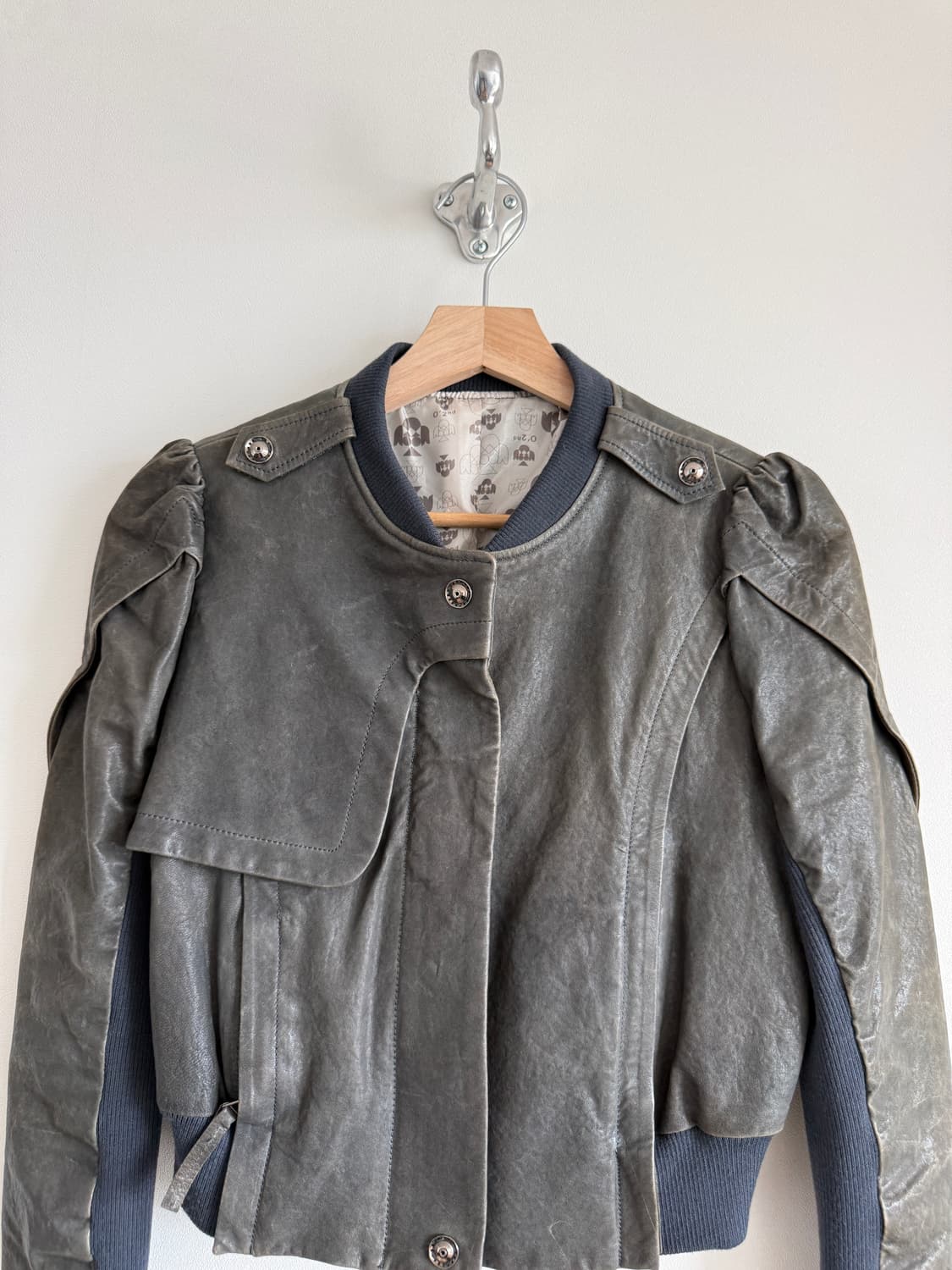 Pre owned 램스킨 레더 자켓 상품이미지2