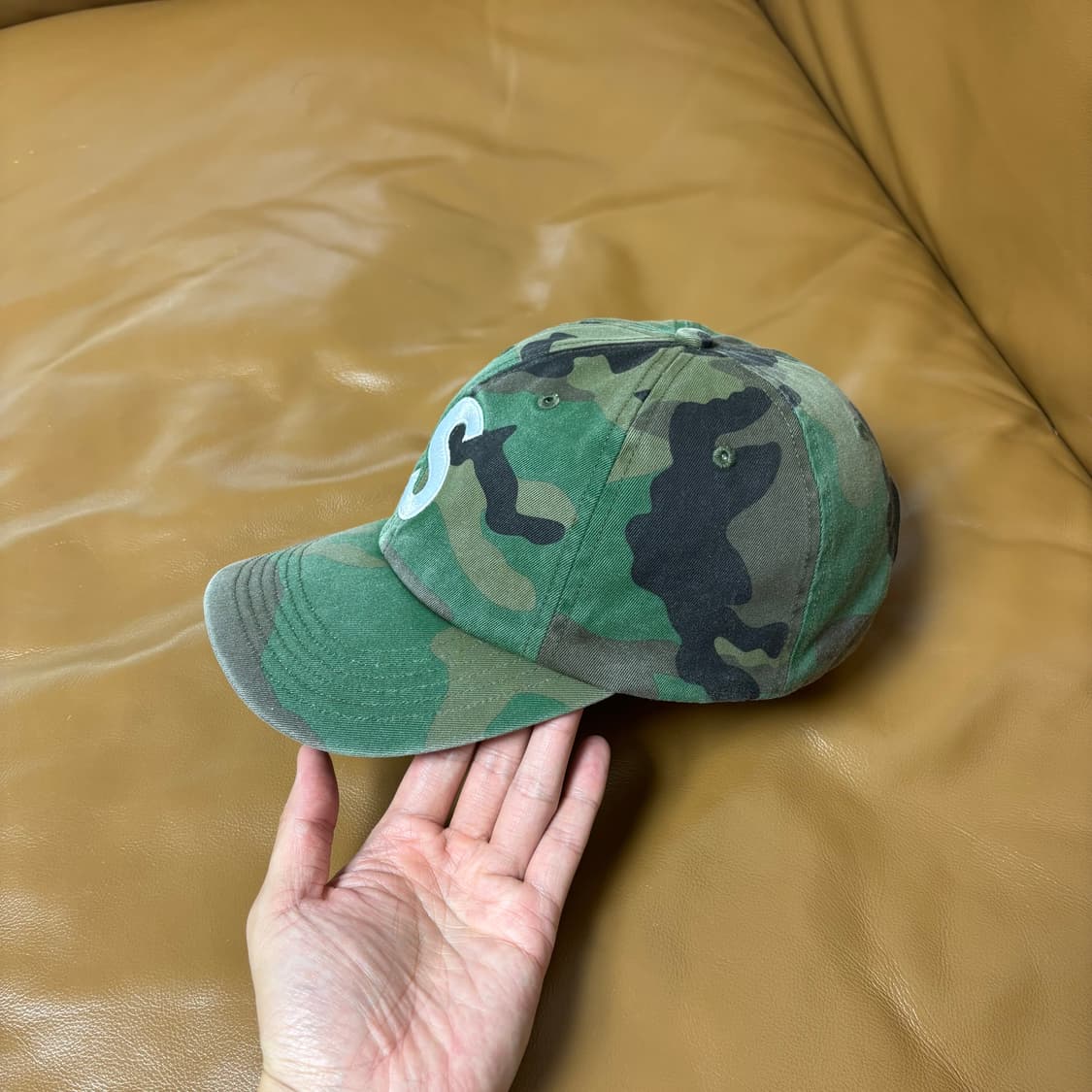 Supreme 슈프림 20ss 피그먼트 워시드 카모 S로고 볼캡 모자 상품이미지4