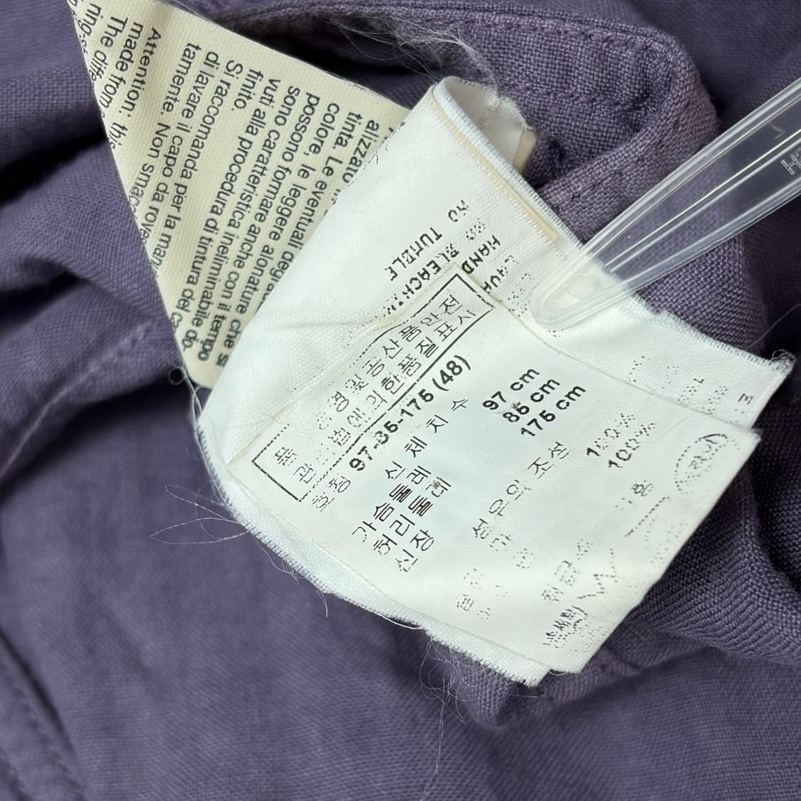 엠포리오 아르마니 린넨 블레이저 자켓 상품이미지7