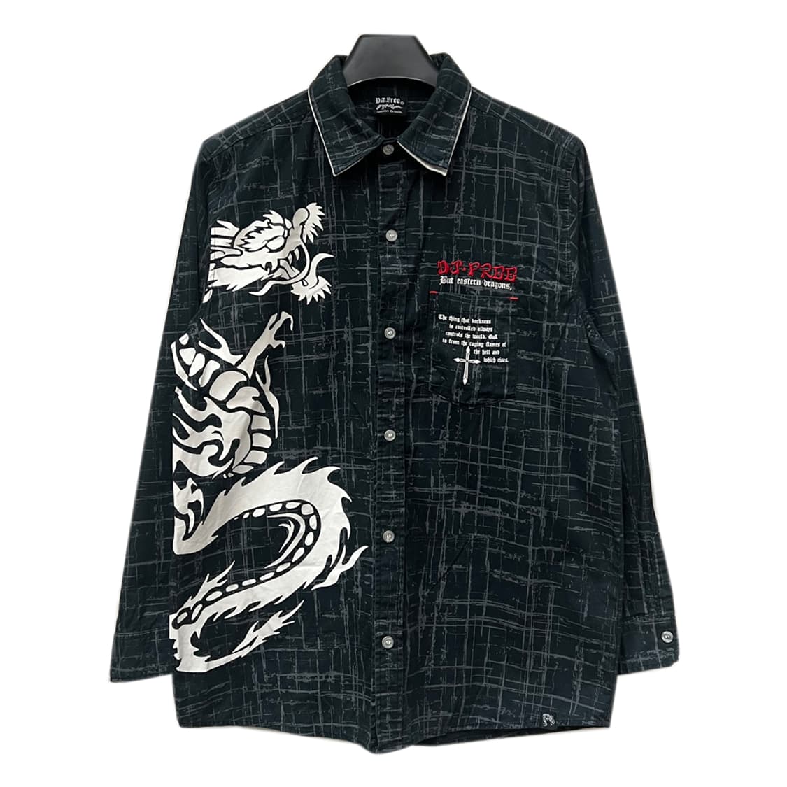 JPN D.J.Free 재팬 펑크 그래픽 긴팔 셔츠 L 상품이미지1