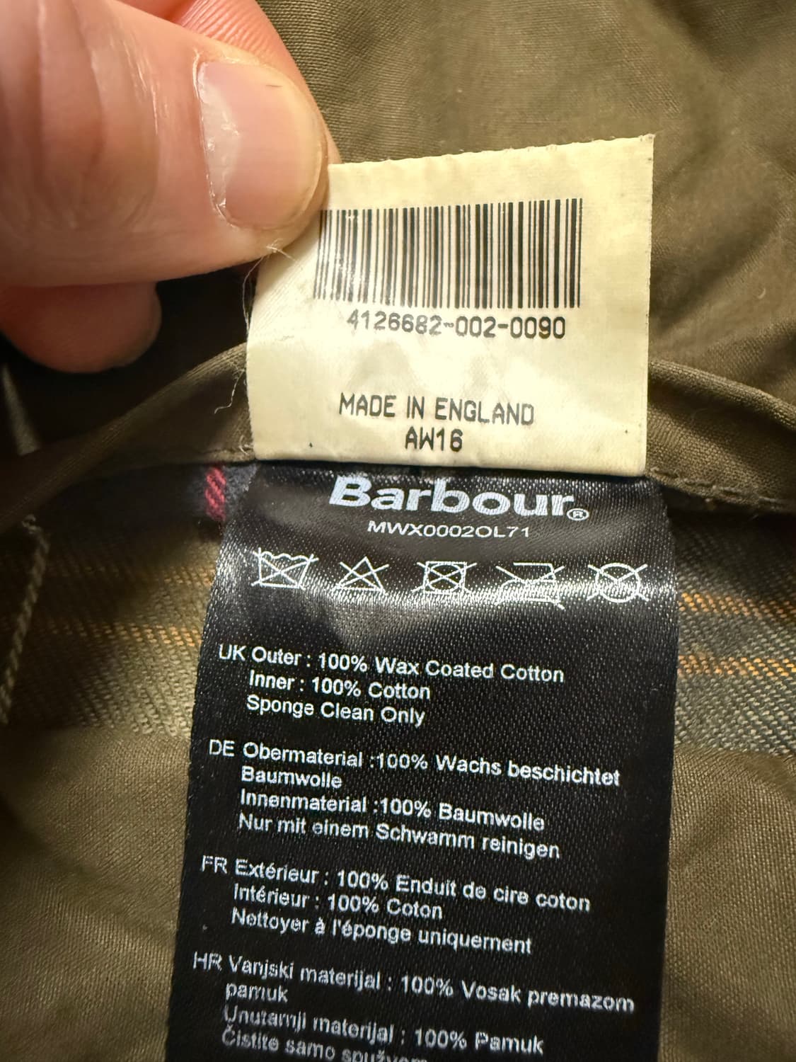 바버 클래식 뷰포트 Classic Beaufort 올리브 C36(91cm 상품이미지9