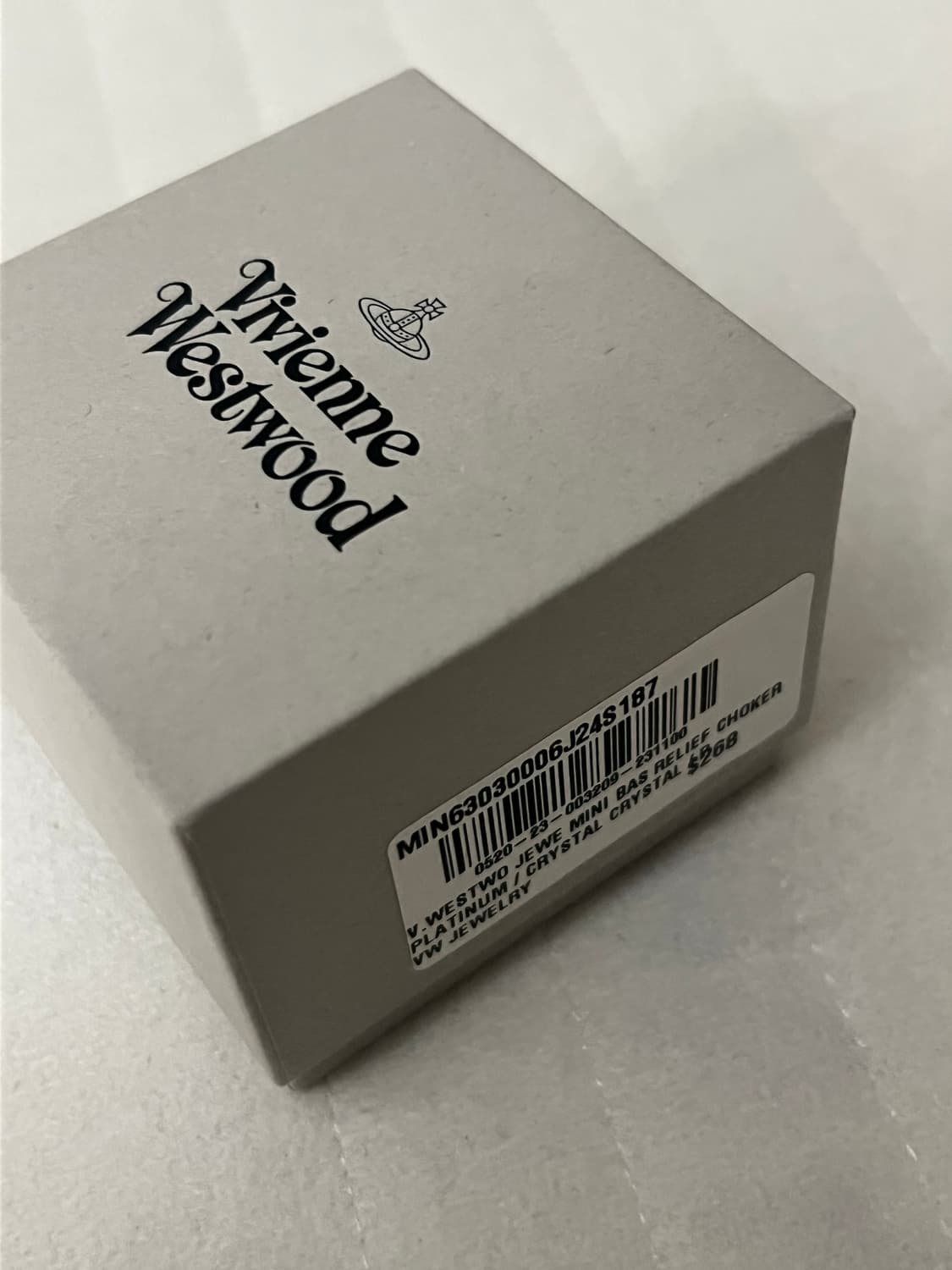 비비안웨스트우드 미니 바스 릴리프 펄 초커 목걸이 상품이미지3