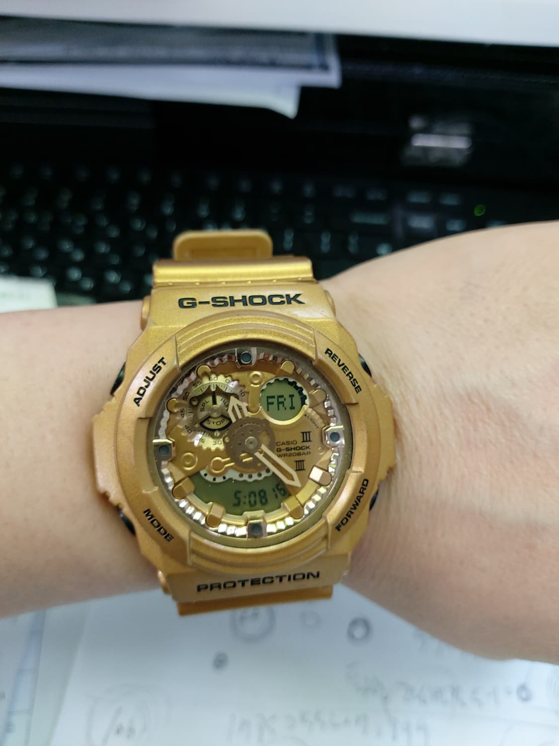 카시오 지샥 금장 시계 상품이미지4