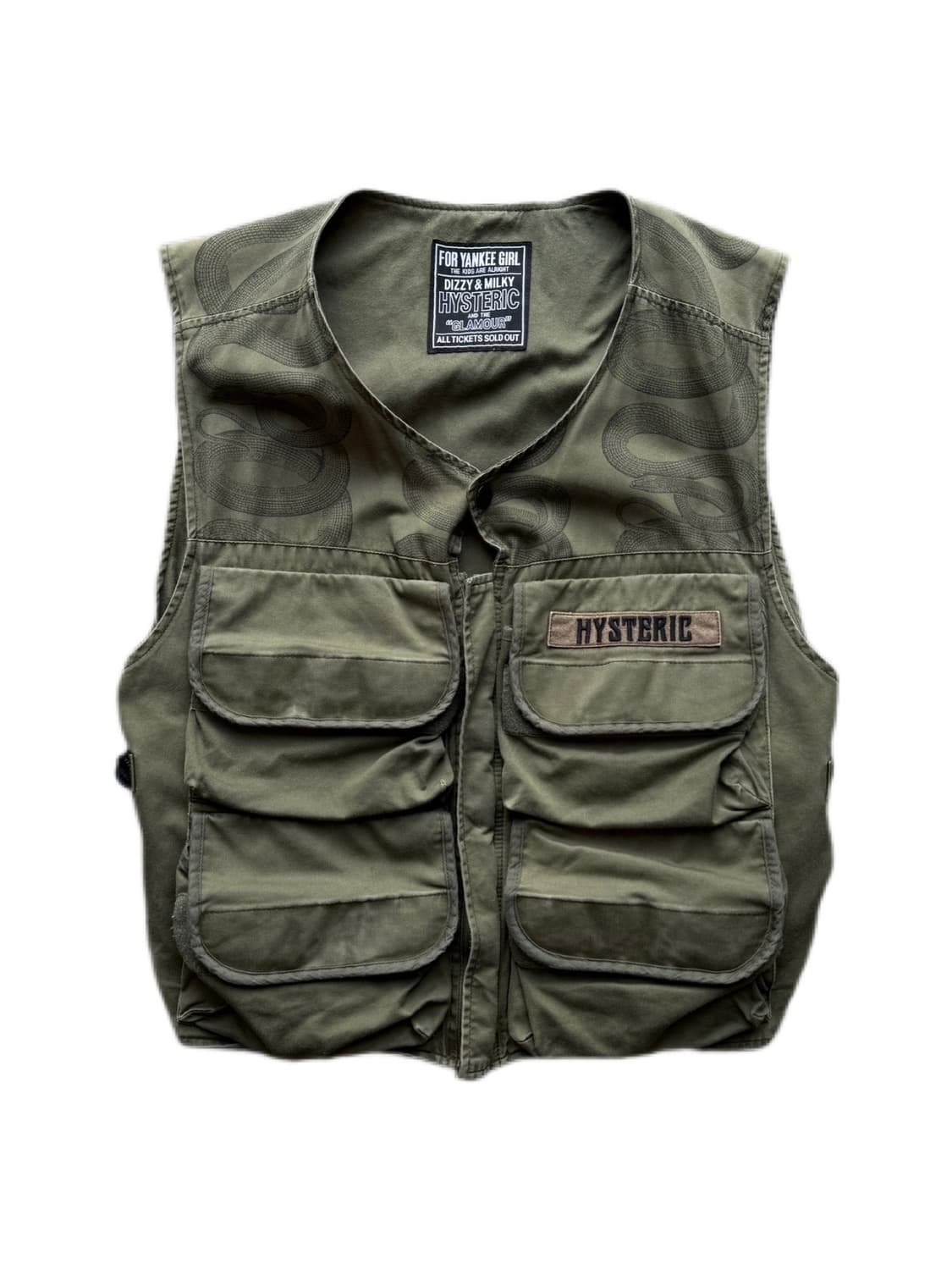 히스테릭 글래머 스네이크 루프 라디오 베스트 F(L) 상품이미지1