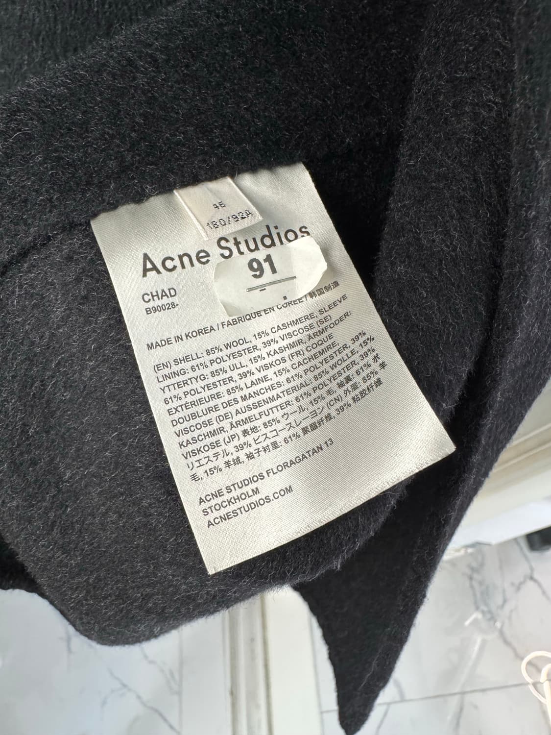 Acne Studios Chad Coat 상품이미지4