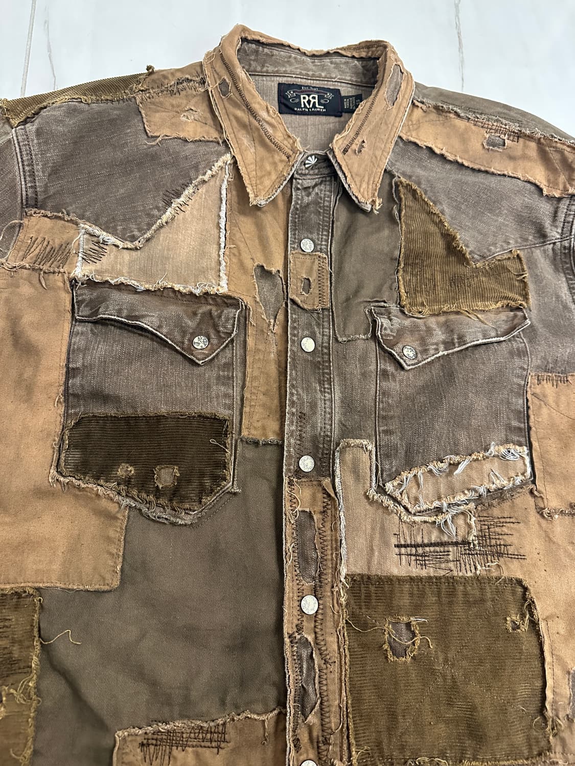 더블알엘 리미티드 패치워크 웨스턴셔츠 상품이미지3