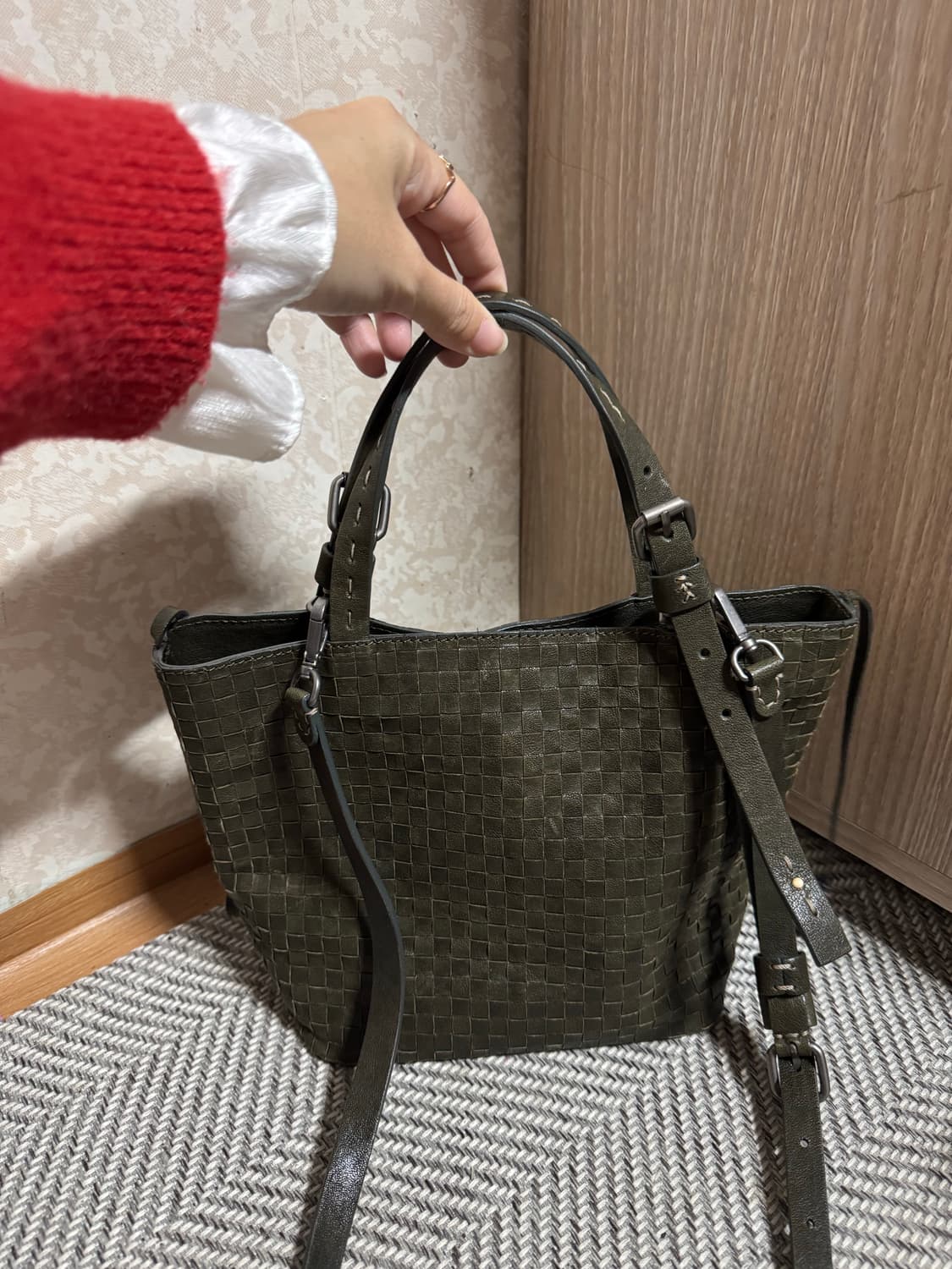 헨리베글린 양가죽 토트백 크로스백 상품이미지7