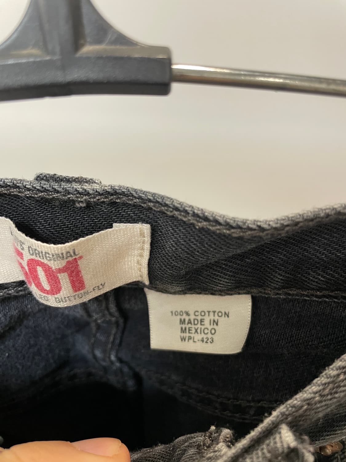 (29) Levis 리바이스501 흑청 데님팬츠 상품이미지5