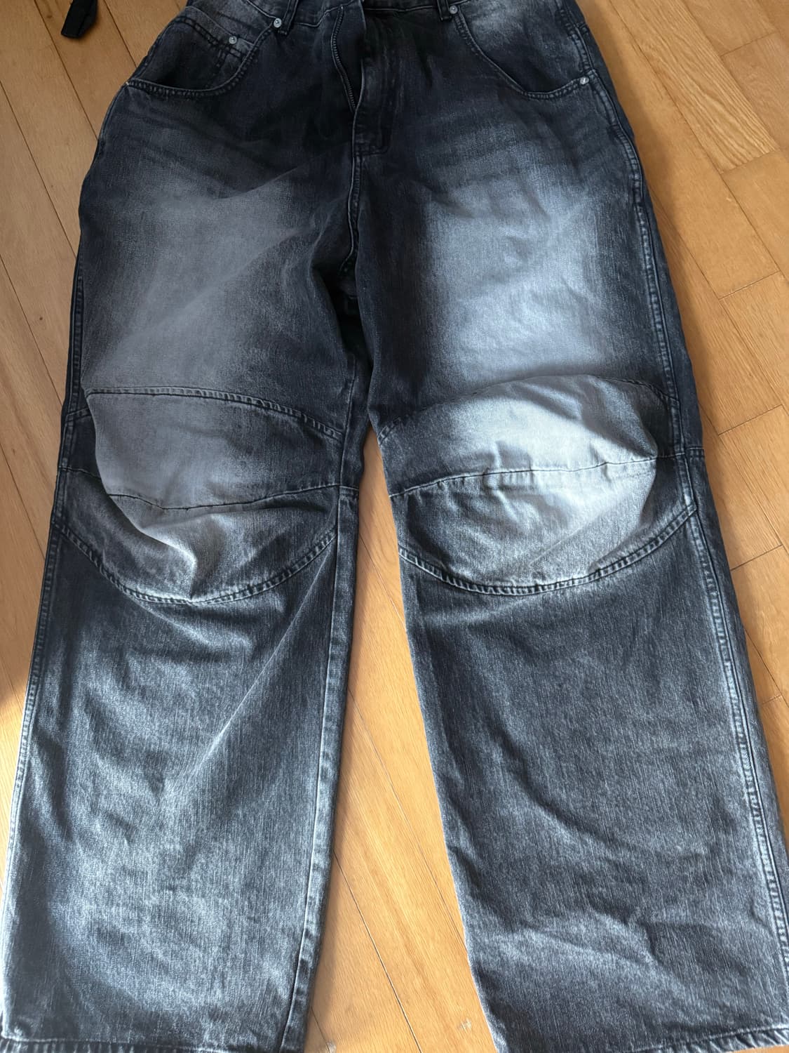 Mjd 3D 데님 블랙 팬츠 M 상품이미지2