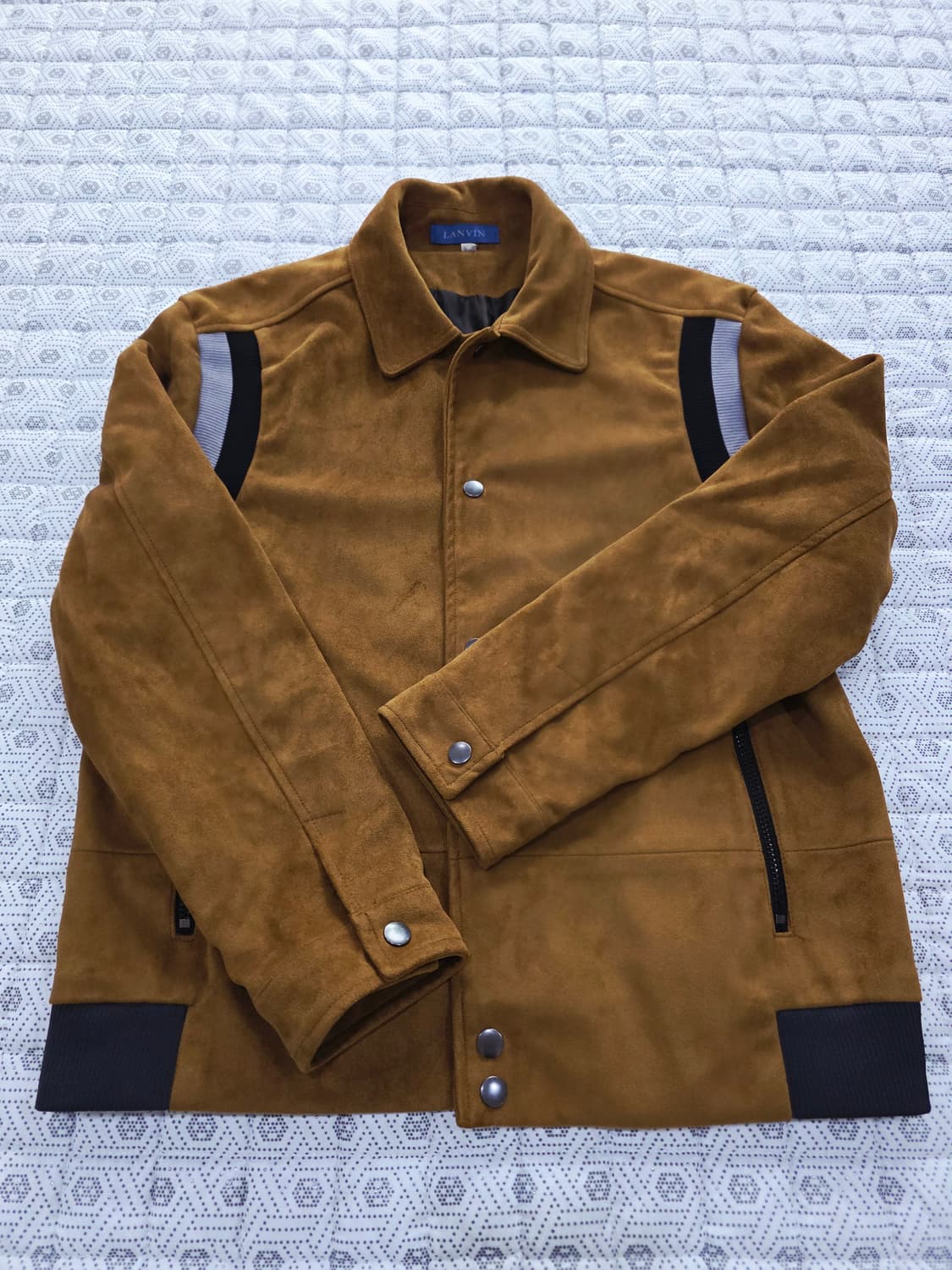 랑방 LANVIN 한섬 남성 스웨이드 자켓 100 상품이미지3