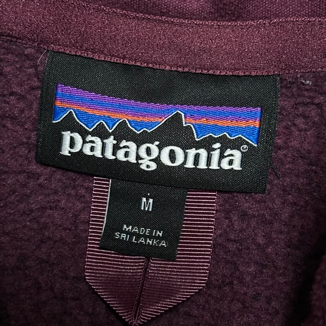 M 파타고니아 버건디 플리스 자켓 상품이미지4