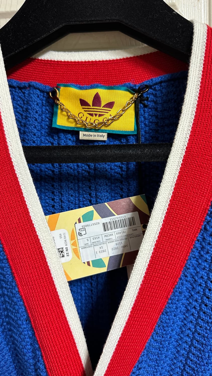 구찌x아디다스 남성 가디건 S사이즈 정품 새상품 상품이미지4