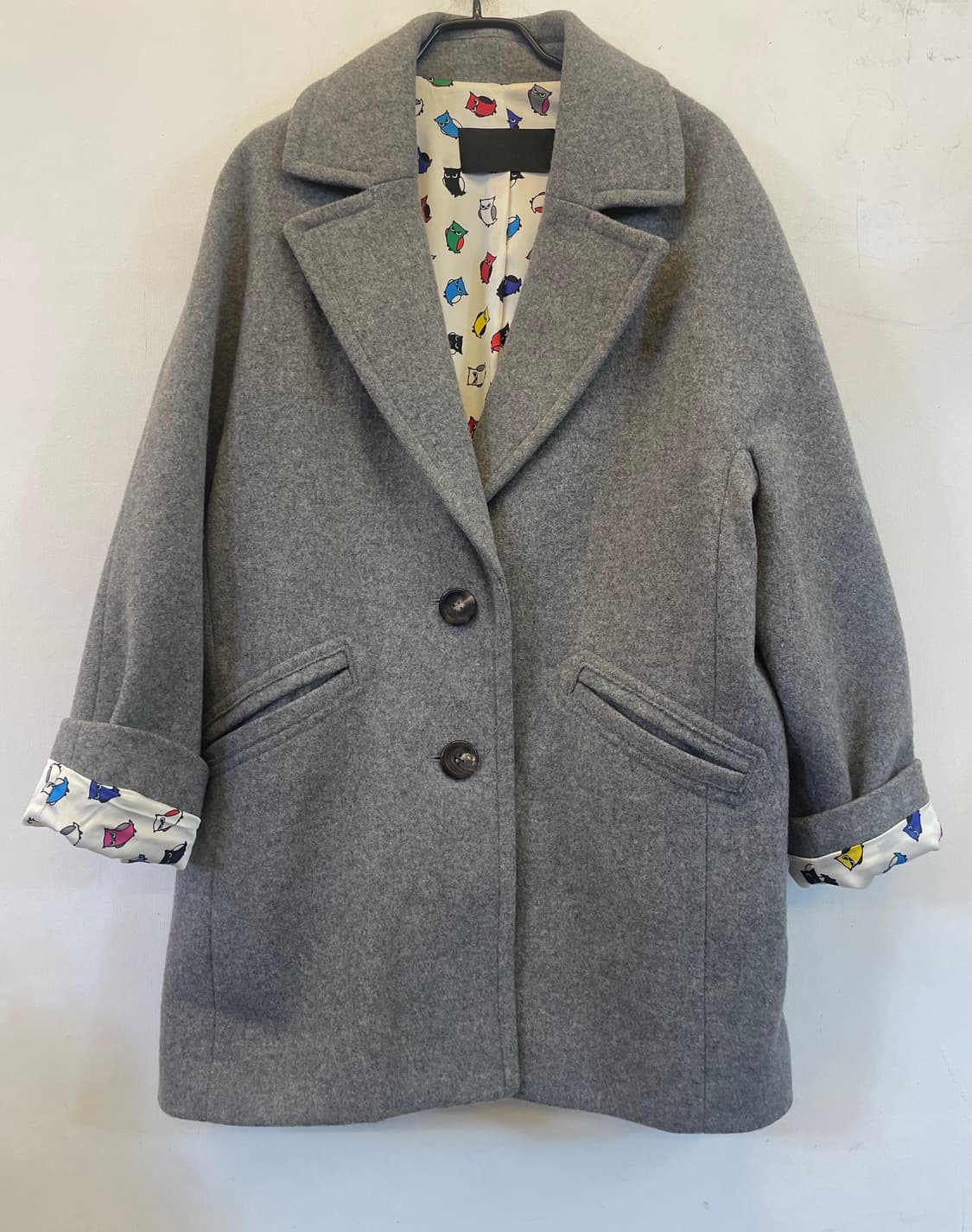 럭키슈에뜨 울코트:) 럭키슈에뜨38 모직코트 여성울코트반코트하프코트하객룩 상품이미지1