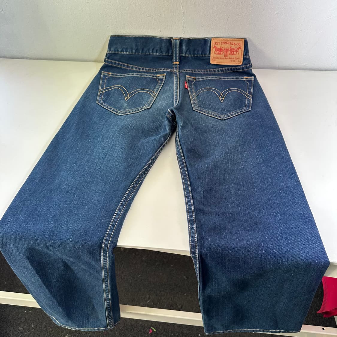 31 리바이스 타입1 진청 아이코닉 스트레이트 버튼플라이 데님팬츠 상품이미지3