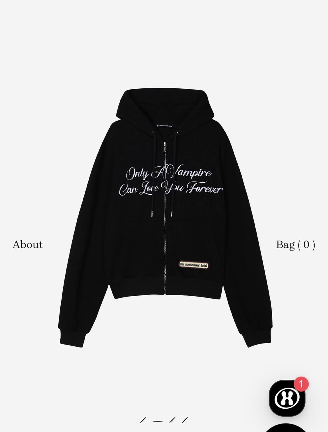 미스테리어스호텔 와플 셋업 블랙 상품이미지1