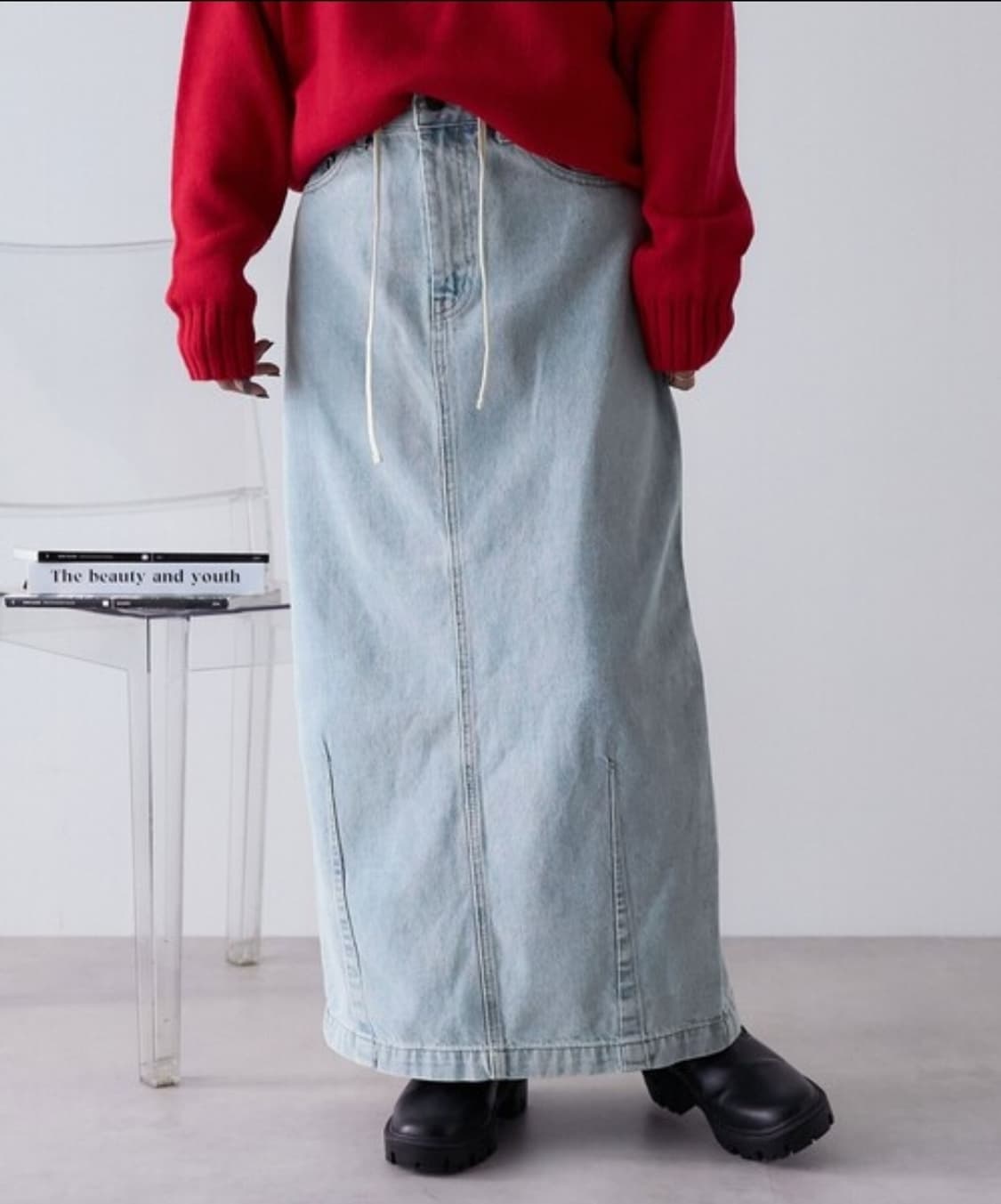 프릭스토어 카비데님 스커트 상품이미지1