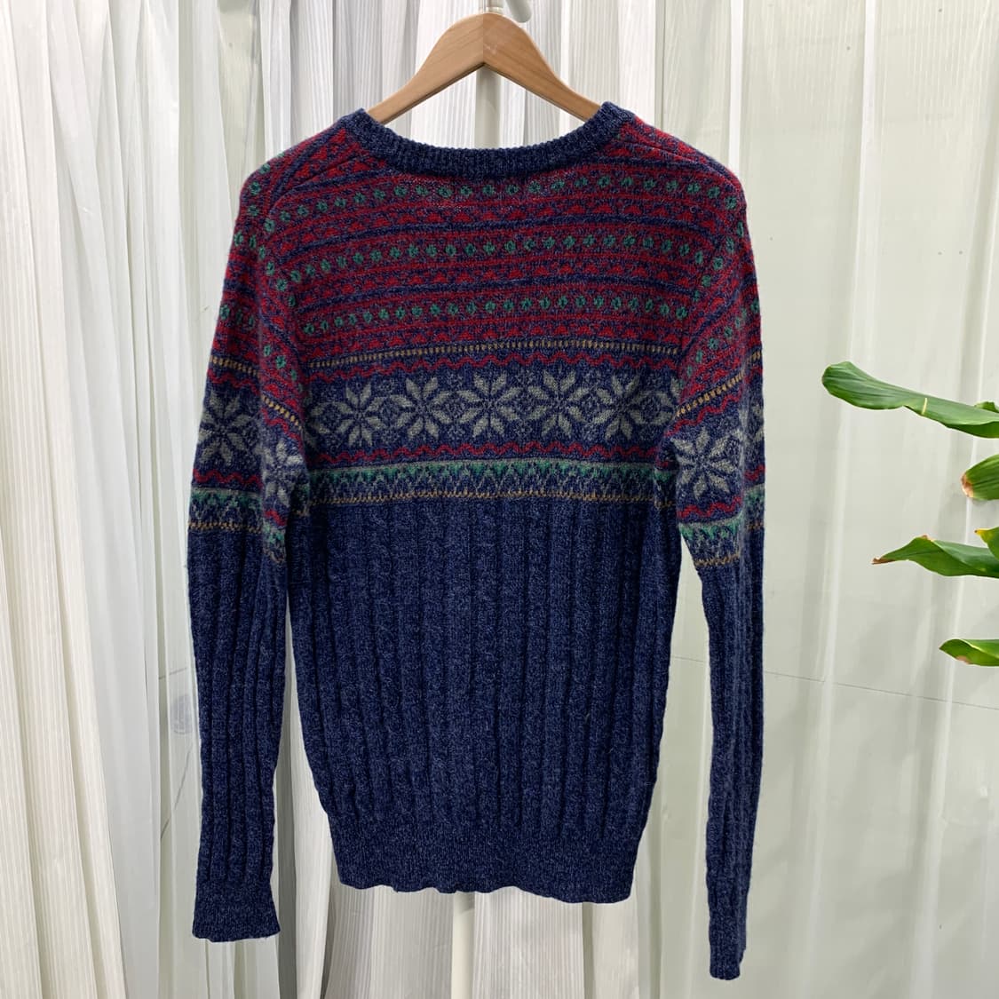 일본 빈티지 gim 브리티쉬 울 100 노르딕 니트 1822 상품이미지2