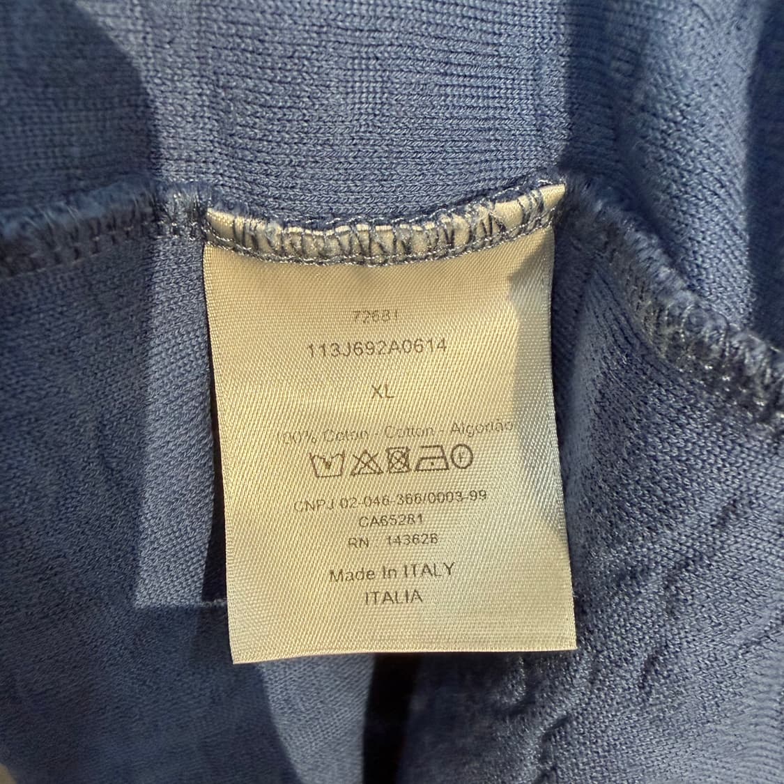 (XL) 디올 오블리크 테리 니트 반팔 티셔츠  상품이미지4