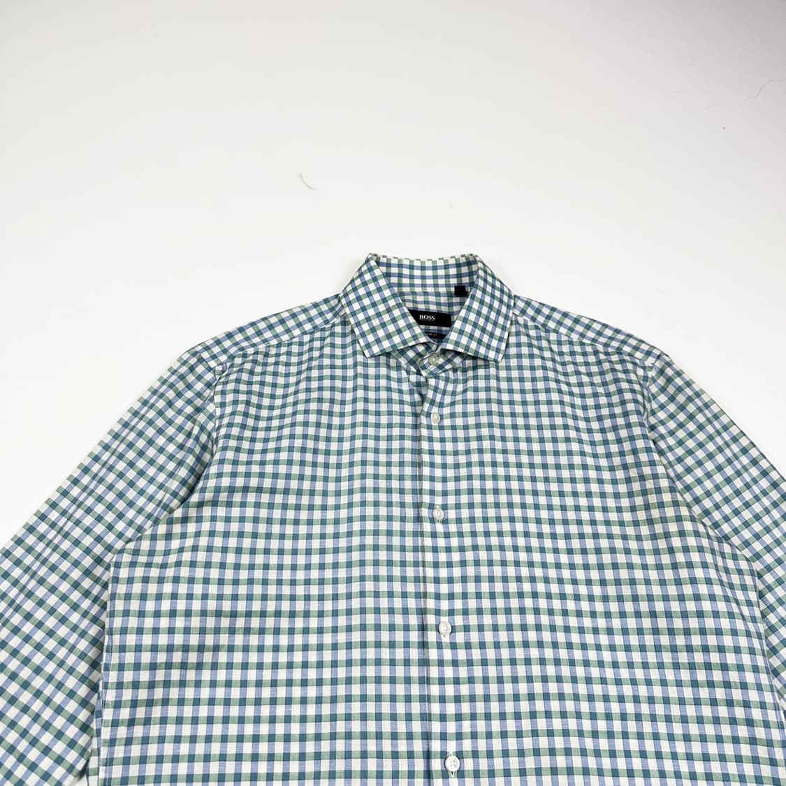 휴고보스 클래식 레귤러 핏 체크셔츠 (M) 상품이미지1