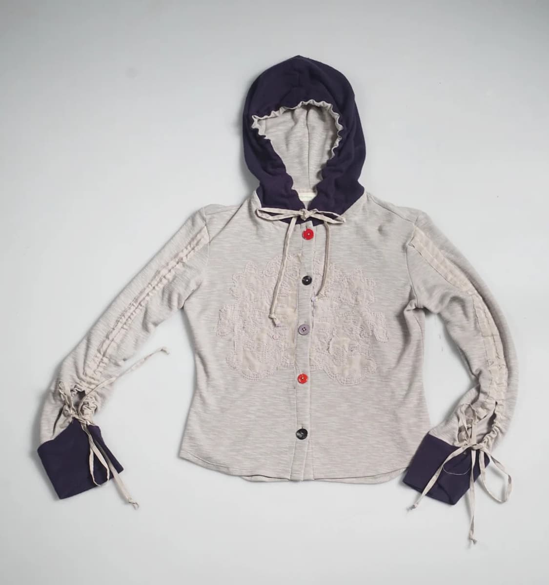 Garbage Core patched hoodie 상품이미지1