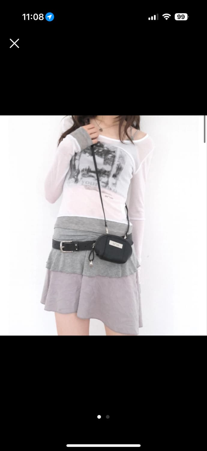 애즈온 COY POUCH BAG / BLACK 상품이미지1
