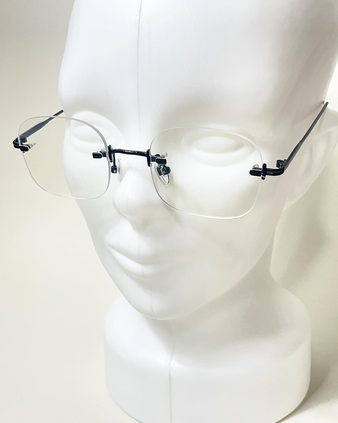 90s 무테 스퀘어 프레임 빈티지 안경 상품이미지8