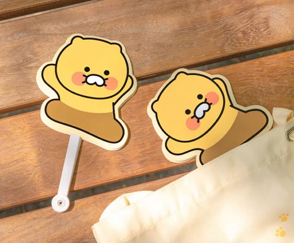 (택포) 카카오프렌즈 춘식이 5단 접이식 여름 부채 상품이미지3