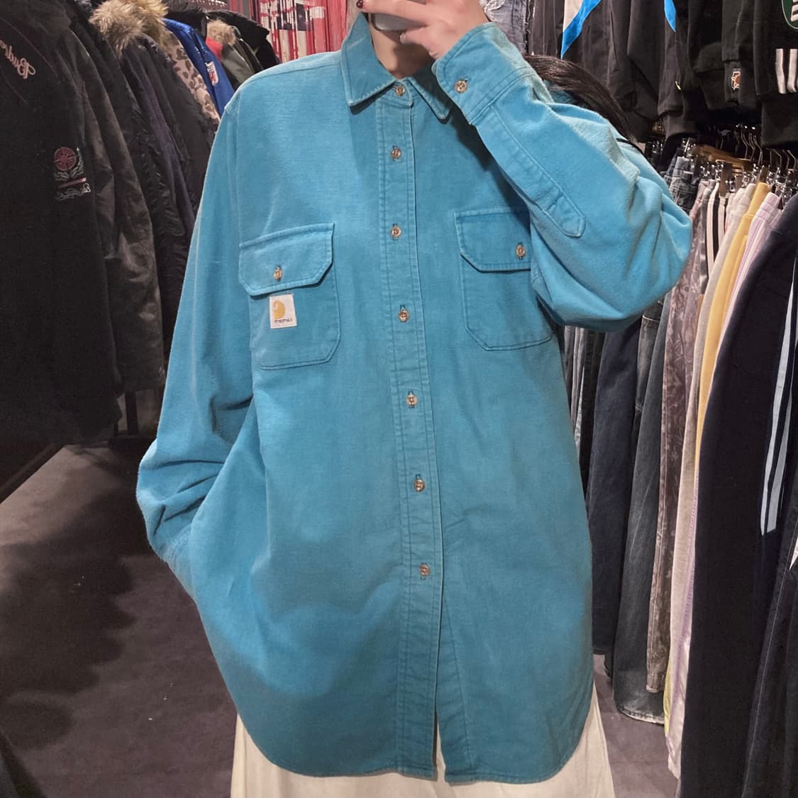 [IM]칼하트 긴팔셔츠 블루 상품이미지4