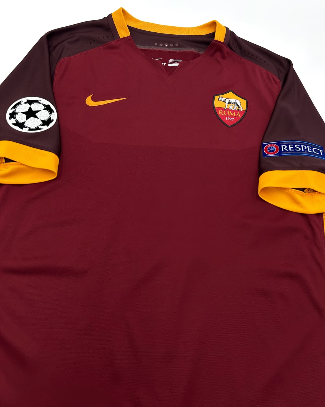 (어센틱) 나이키 15-16 AS 로마 홈 챔스킷 토티 상품이미지6