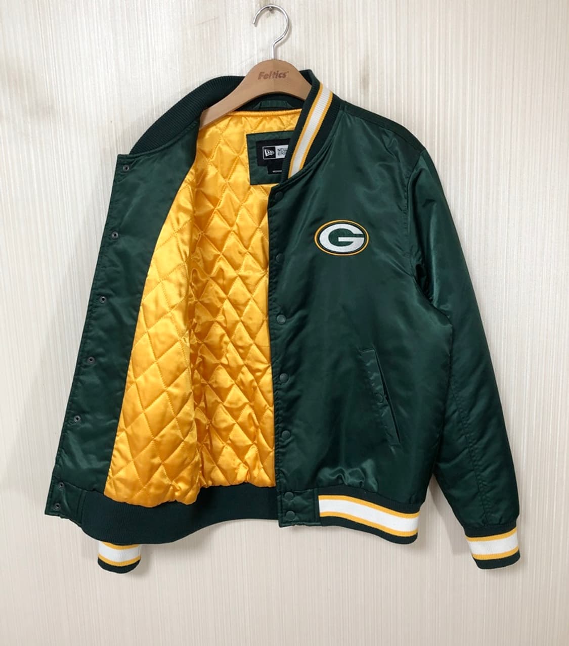 NFL 뉴에라 그린베이 패커스 새틴자켓 M 상품이미지6