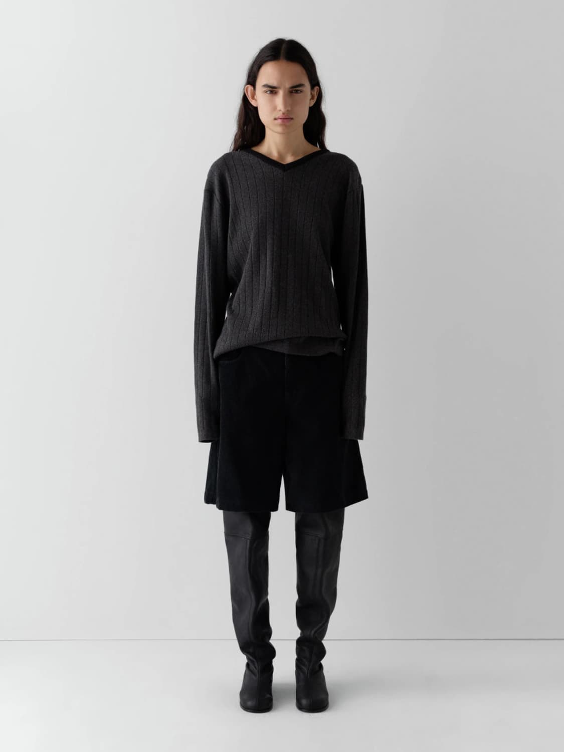 [34,36,38]기마구아스 GUS 버뮤다 팬츠/블랙 상품이미지6