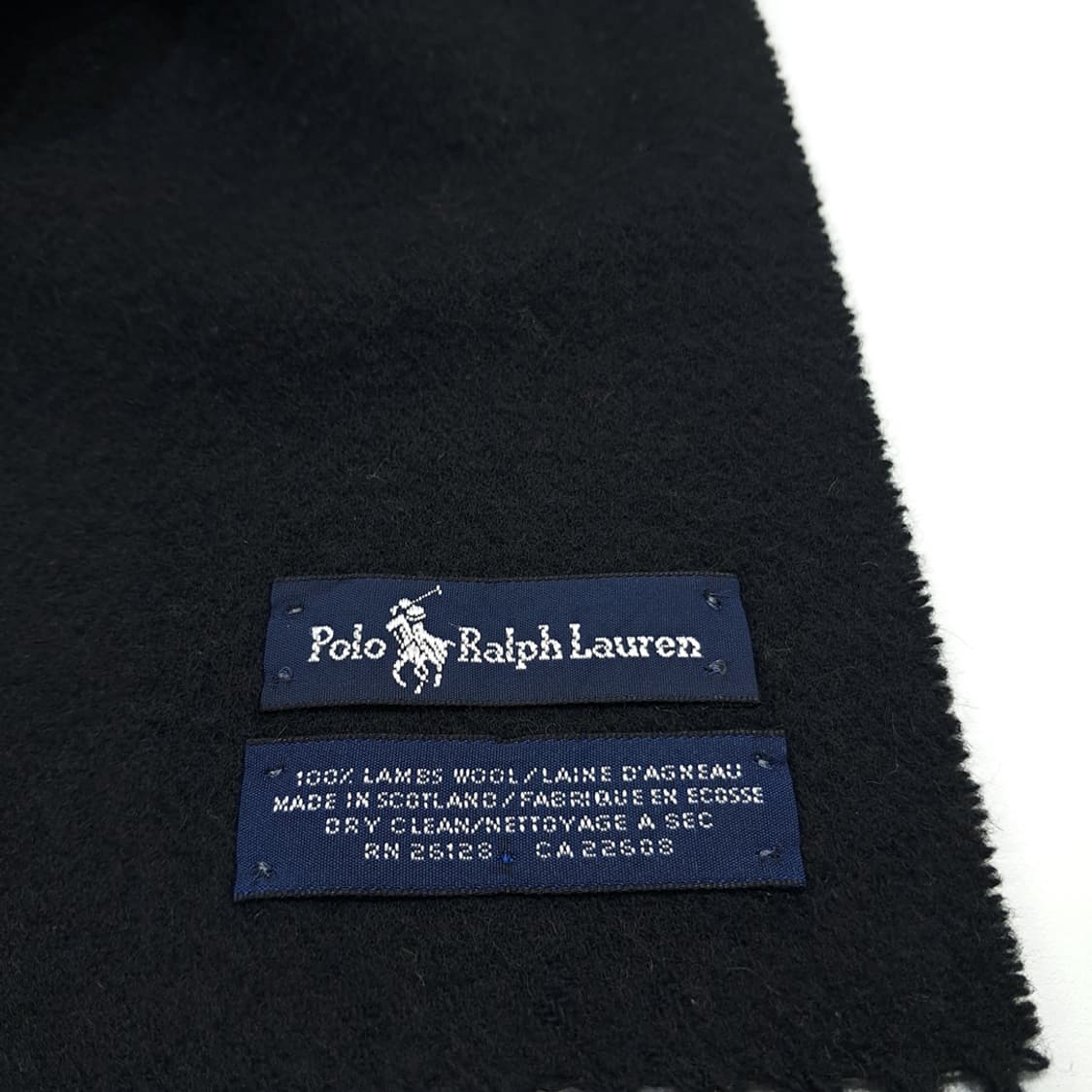 MX264 폴로 랄프로렌 블랙 램스울 목도리 머플러 상품이미지6