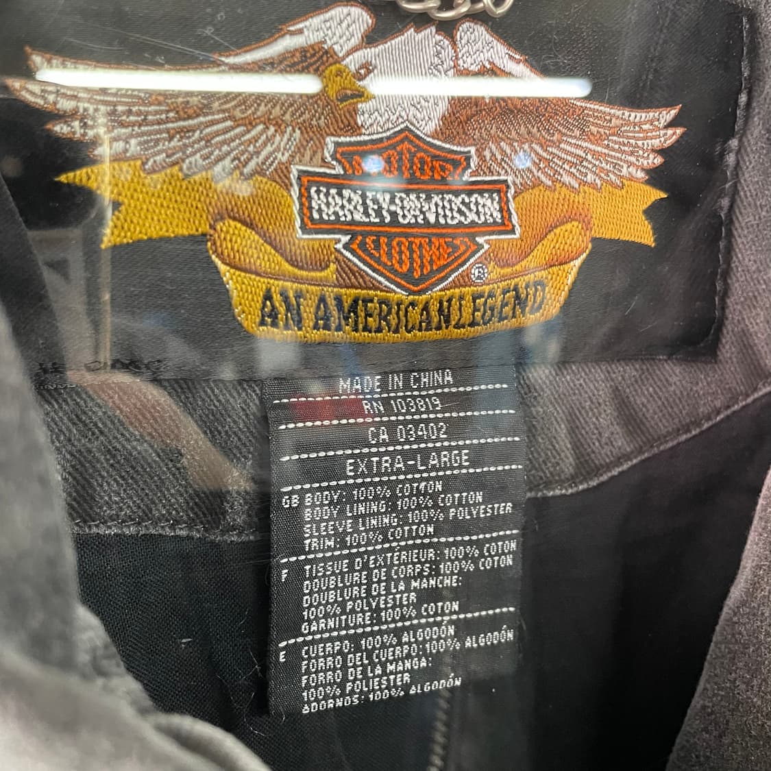 90s 할리 데이비슨 플레임 워크자켓 상품이미지8