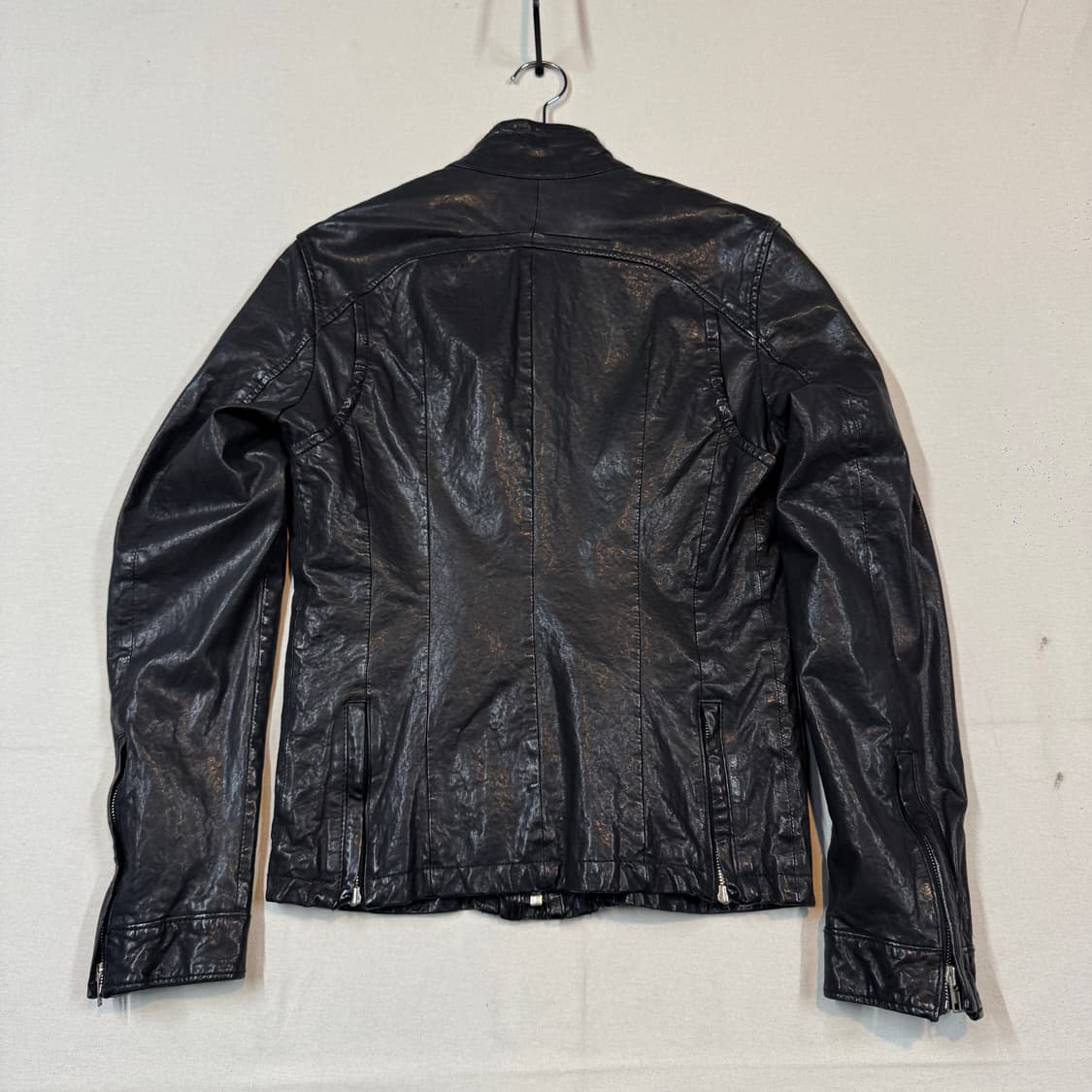 M) SYSTEM 시스템 양가죽 멀티 포켓 레더 자켓 상품이미지5