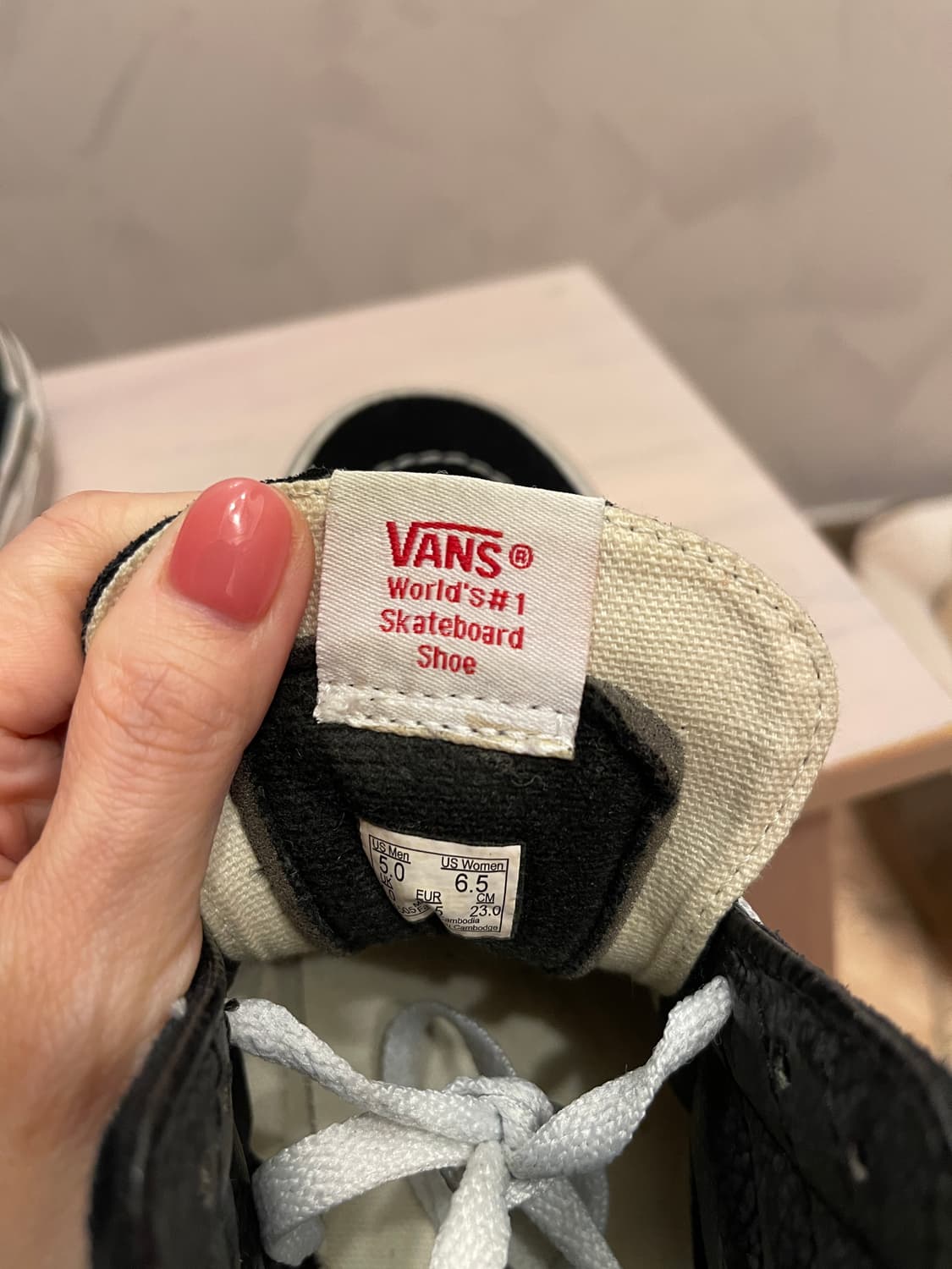 반스 Vans 하이탑 스케이트보드화 230mm 상품이미지4